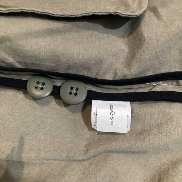 Gap Light Brown Beige Overcoat Dress Coat Casual Formal Mens XL 100% Cotton Suit - Picture 11 of 15